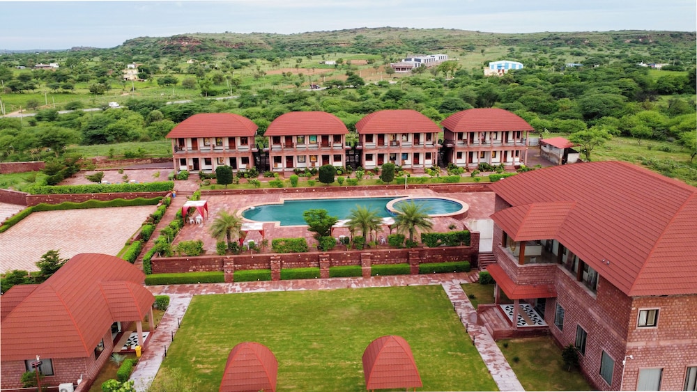 Landscape and resort grounds around The Gateway Osian